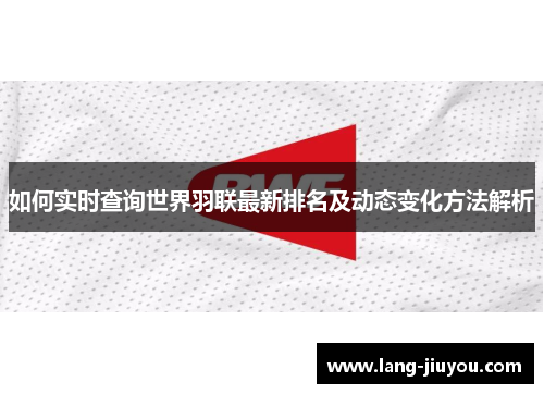 如何实时查询世界羽联最新排名及动态变化方法解析