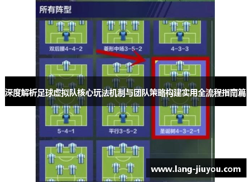 深度解析足球虚拟队核心玩法机制与团队策略构建实用全流程指南篇 深度解析足球虚拟队核心玩法机制与团队策略构建实用全流程指南篇